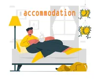 Định nghĩa & cách phát âm từ accommodation