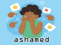 Định nghĩa & cách phát âm từ ashamed