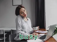 Định nghĩa & cách phát âm từ busy