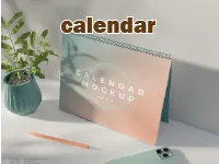 Định nghĩa & cách phát âm từ calendar