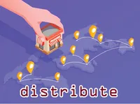 Định nghĩa & cách phát âm từ distribute
