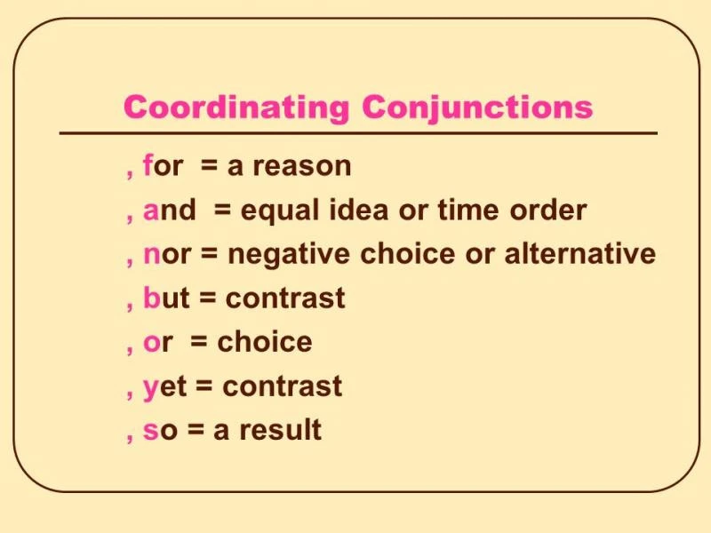 Liên từ kết hợp