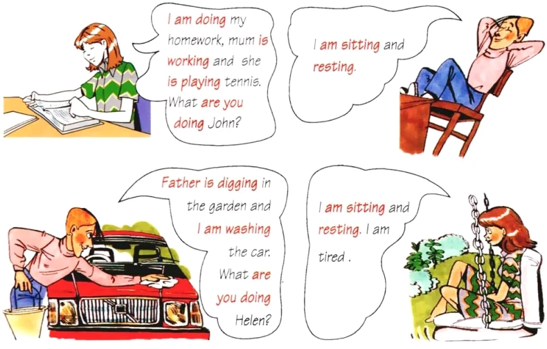  thì hiện tại tiếp diễn