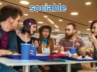Định nghĩa & cách phát âm từ sociable