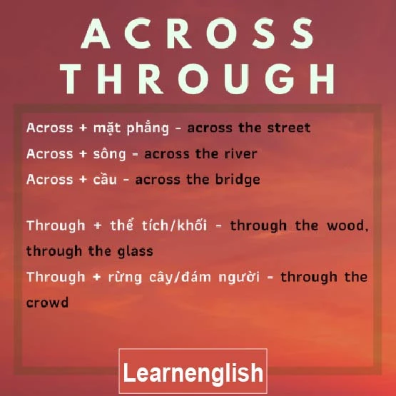 Cách sử dụng các giới từ căn bản và thông dụng nhất trong tiếng Anh