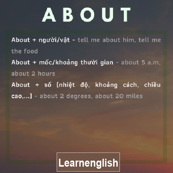 Cách sử dụng các giới từ căn bản và thông dụng nhất trong tiếng Anh
